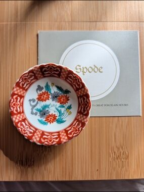 Spode Red Floral Mini Plate